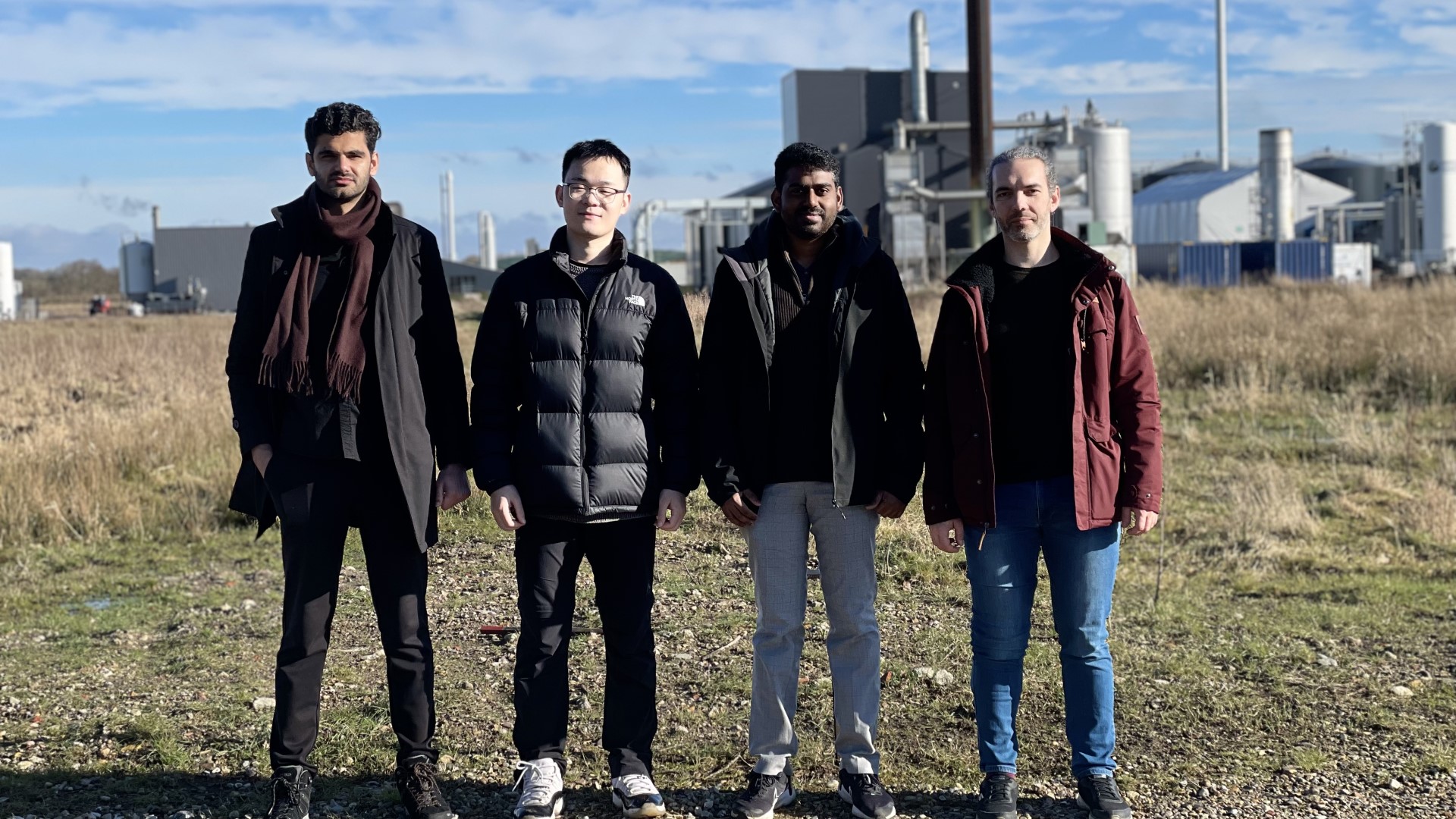 Researchers at DTU, Bilal Siddique Khan (left) and Tao Jiang (2. from left), make up half of the newly launched international fellowship programme.