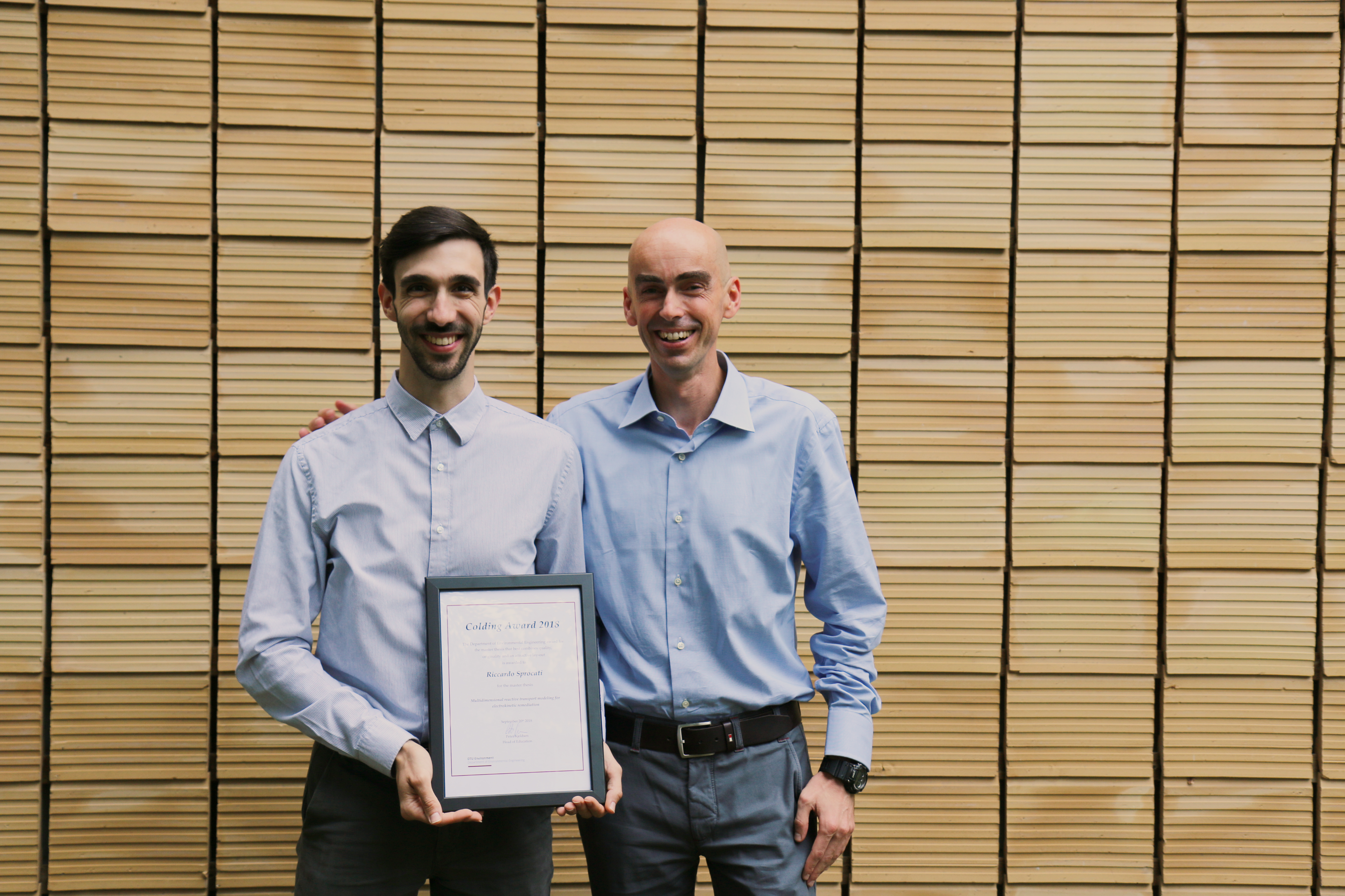 Winners for 2018 best masters project