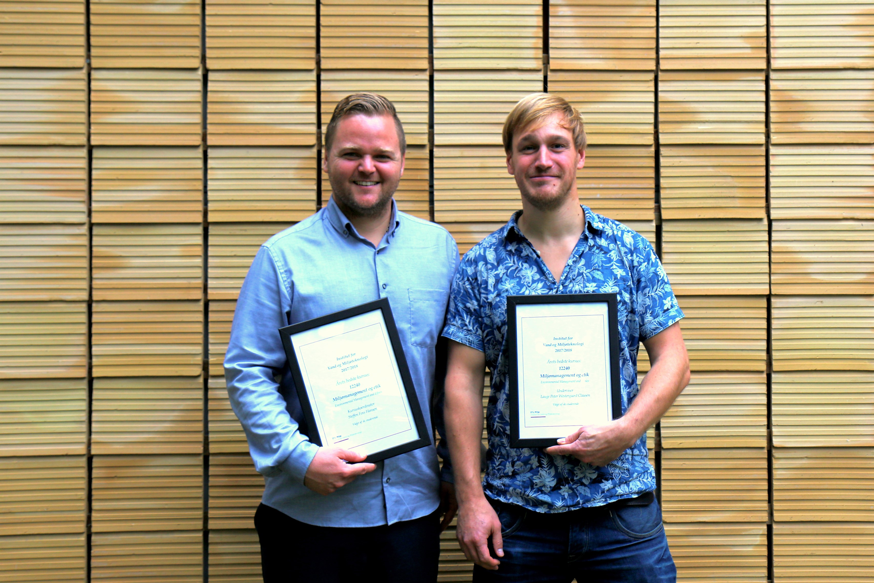 Winners for 2018 best course award