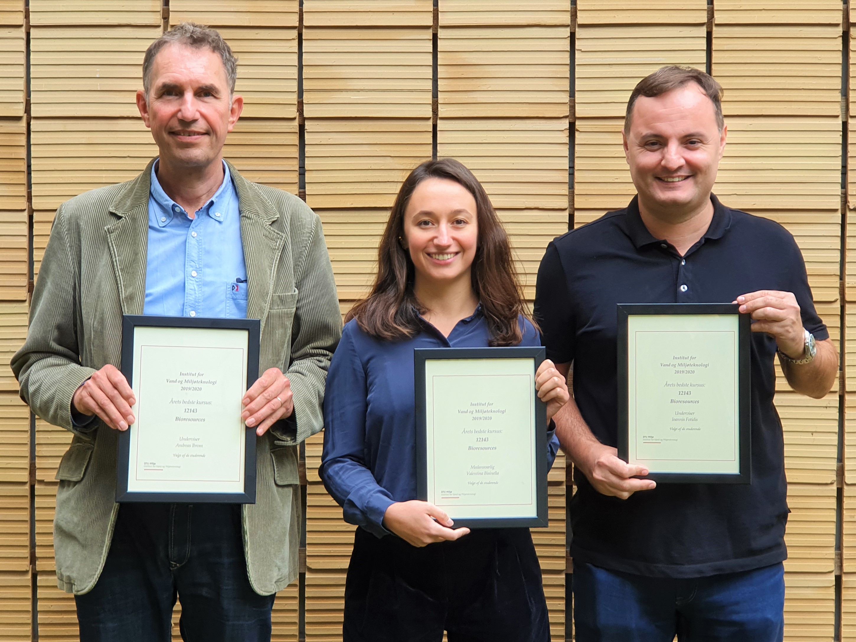 Winners for 2020 best course award