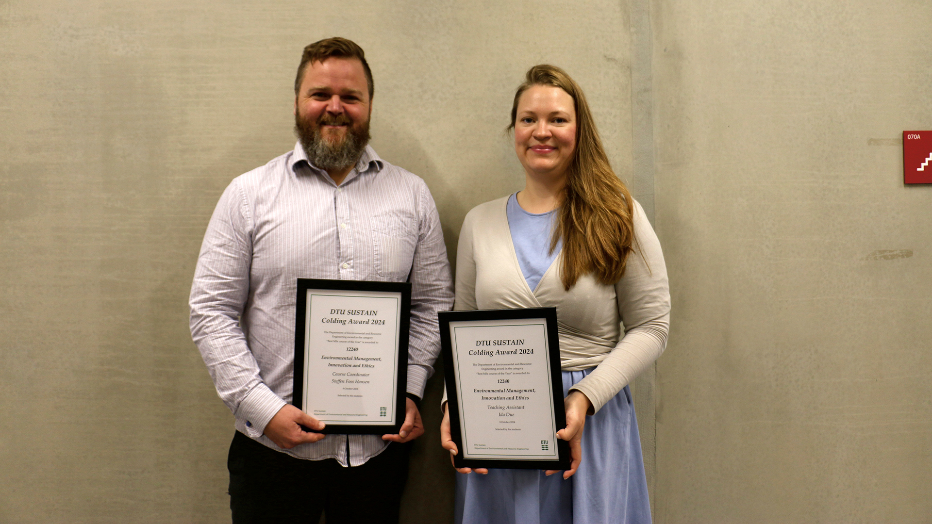Course of the year winners for course 12400